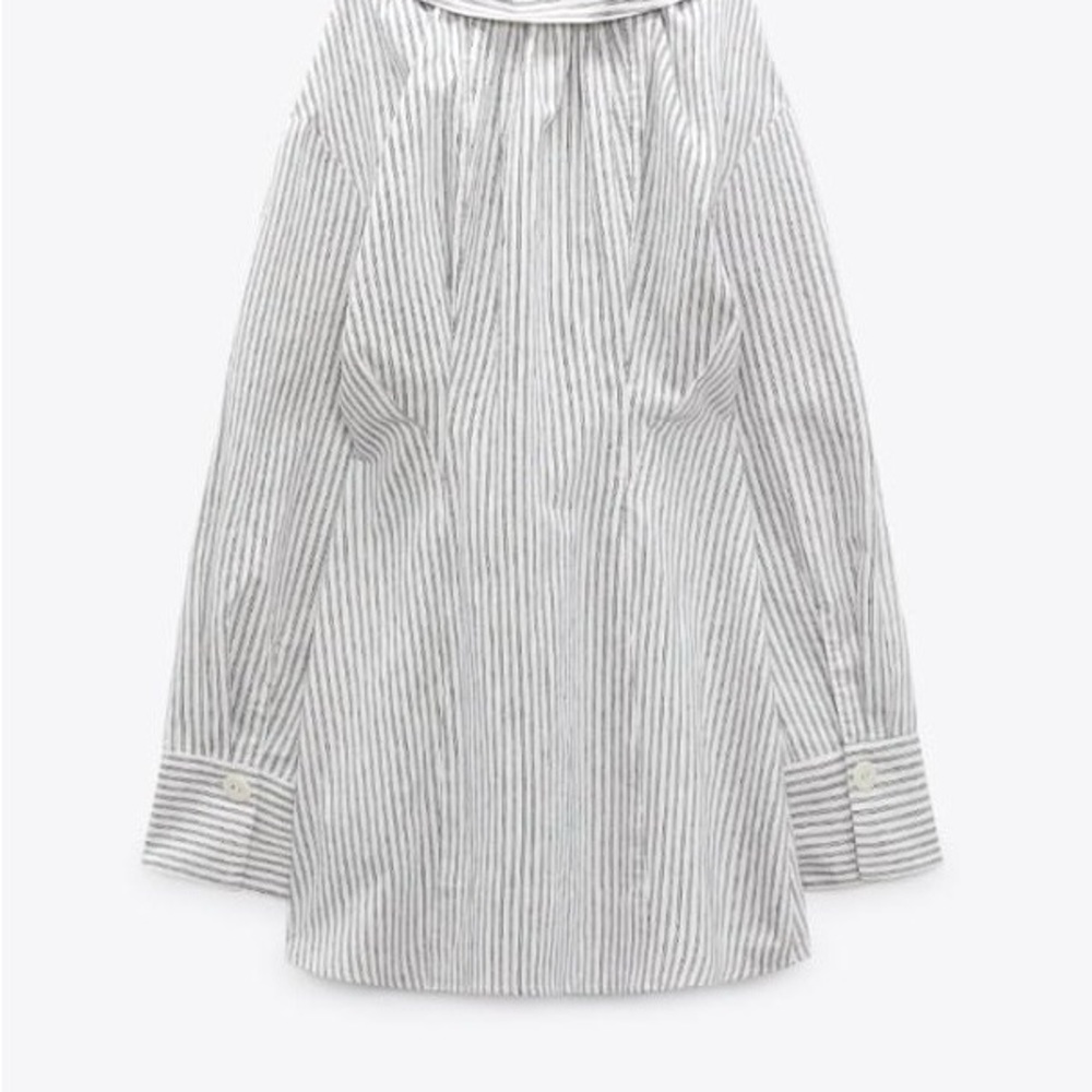 ZARA SHORT STRIPED DRESS SIZE M - Picture 7 of 9
